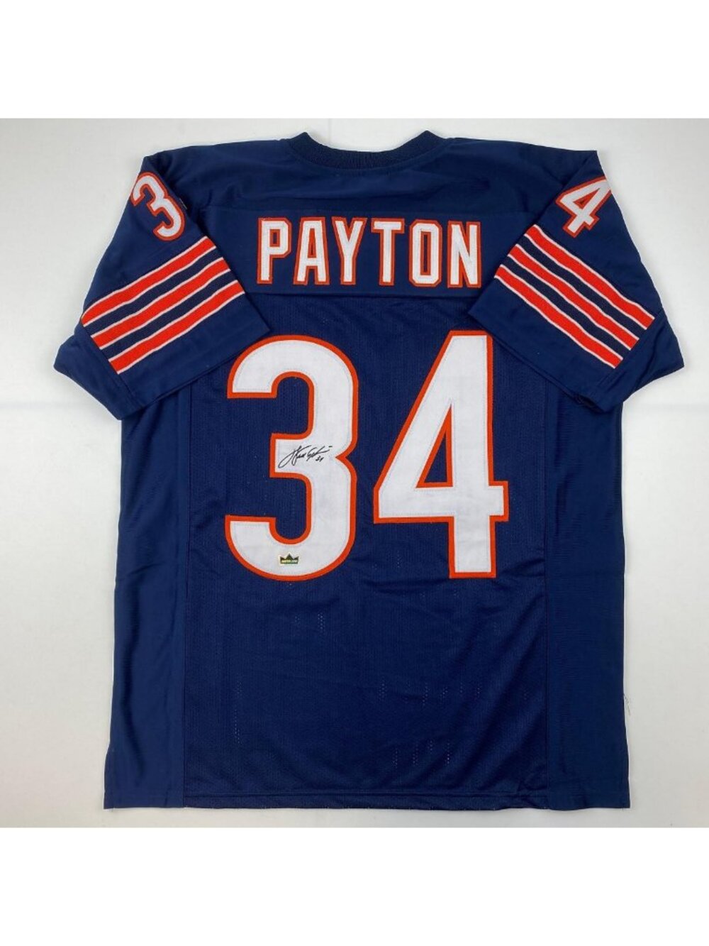 Men's XL Blue Reprint Laser Autographed Football Jersey - Unique Sports